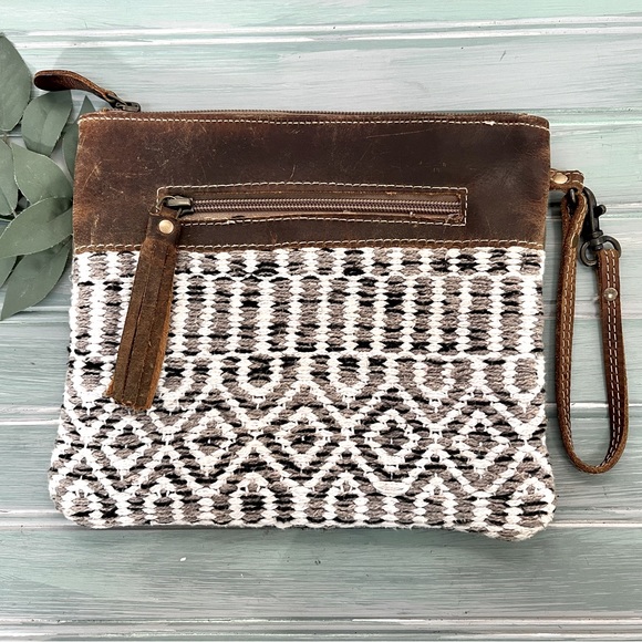 Myra Bag Canvas and Leather Bag - Picture 1 of 9